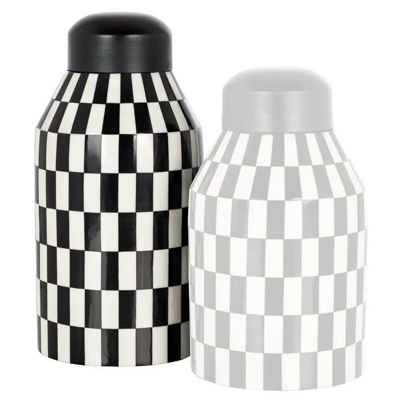 -KP-0074 - Pot Malou groot (Black/white)