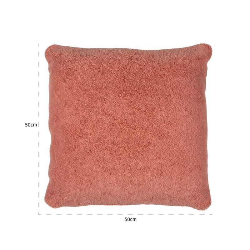 -KU-0070 - Kussen Teddy Pink 50x50 (Pink)