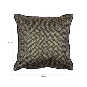 -KU-0082 - Kussen Joey 50x50 (Donna-21056-Geo Classic Big 9999 Black)