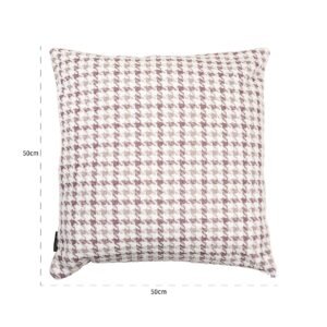 -KU-0087 - Kussen Juno rose 50x50 (Peacock 1670 rosewood)