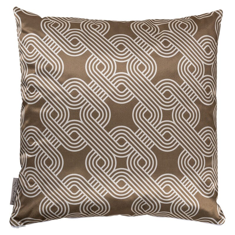 -KU-0096 - Kussen Marsha 50x50 (Monaco 23050 Chained Quadrant 75 - 8006 Sand)