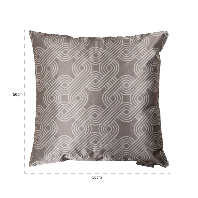 -KU-0097 - Kussen Mindy 50x50 (Monaco 23050 Chained Quadrant 75 - 0005 Cream)