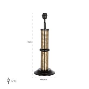 -LB-0142 - Tafellamp Grace (Black/gold)