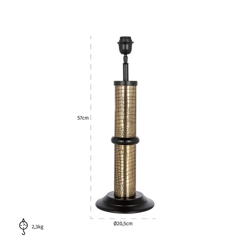 -LB-0142 - Tafellamp Grace (Black/gold)