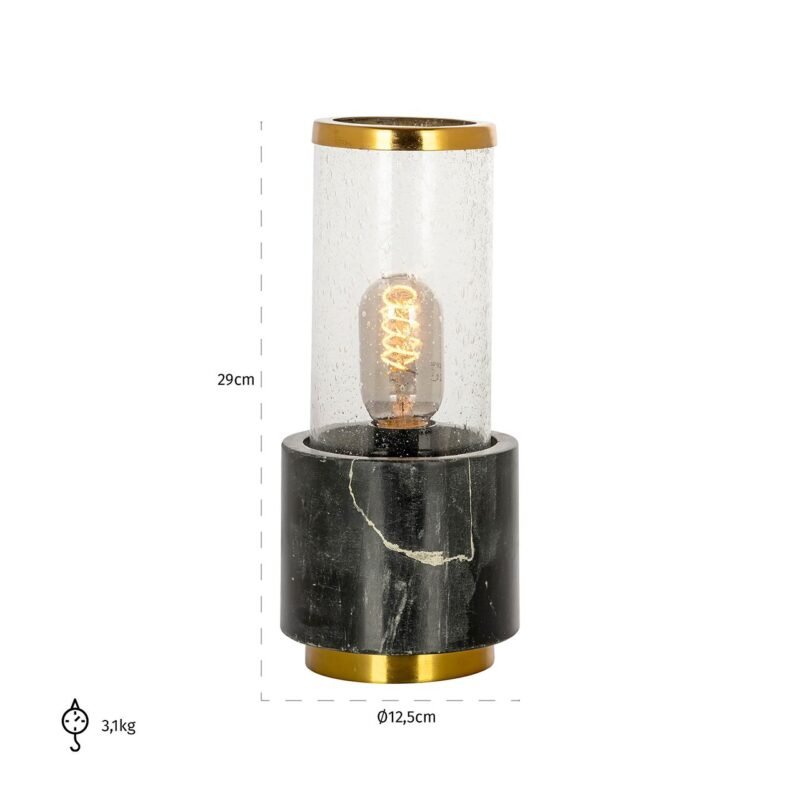 -LB-0175 - Tafellamp Conan (Black/gold)