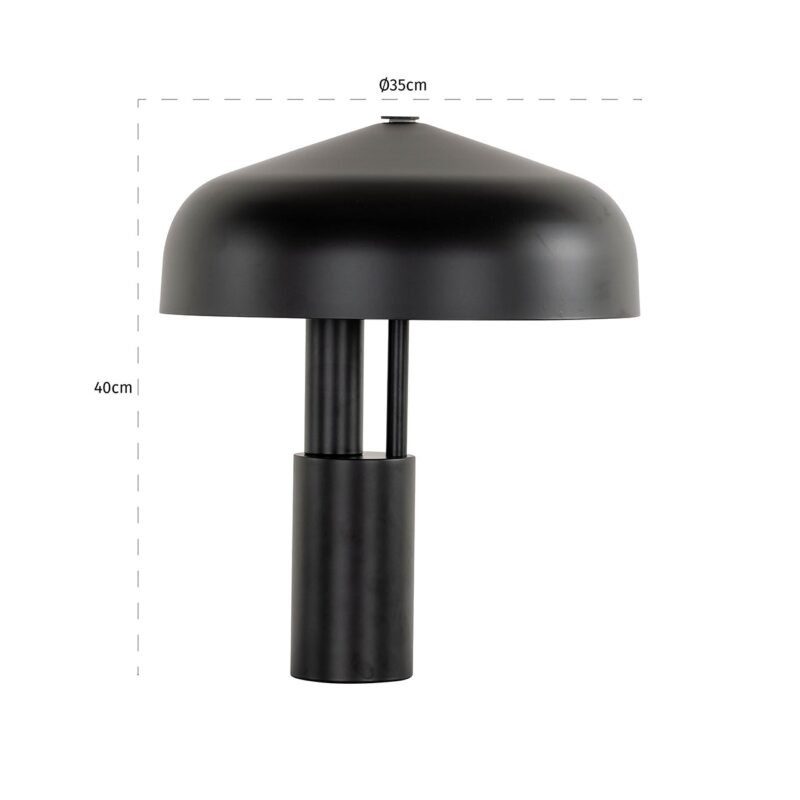 -LB-0184 - Tafellamp Linzy zwart (Black)