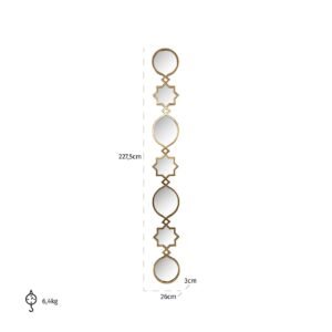 -MI-0094 - Spiegel Babice goud (Gold)
