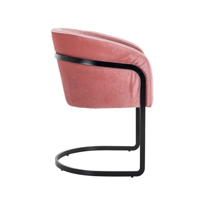 S4542 BLUSH VELVET - Stoel Chiara blush velvet (Genova 706  Blush)