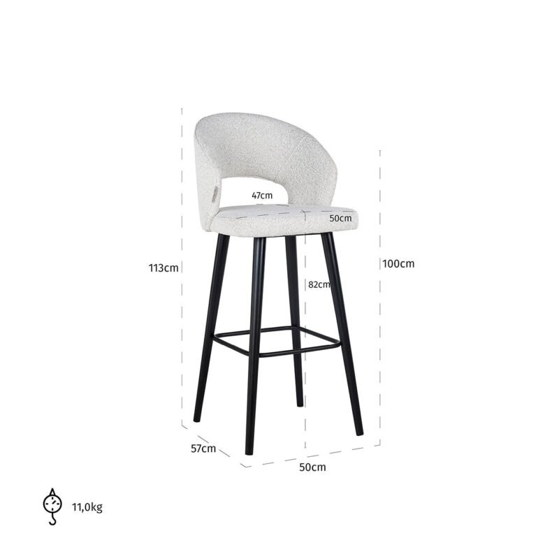 S4562 SP - Barstoel Savoy