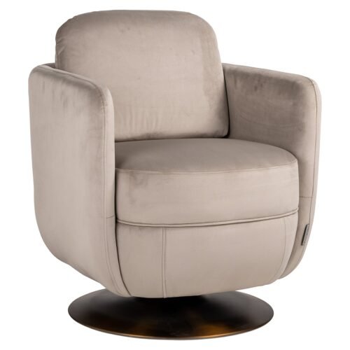 S4576 FR KHAKI VELVET - Draaifauteuil Turner khaki velvet fire retardant (FR-Quartz 903 Khaki)