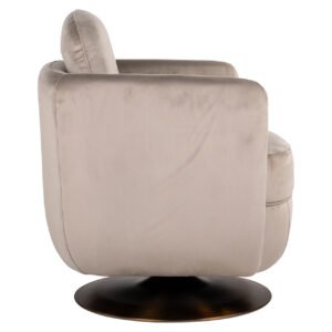 S4576 FR KHAKI VELVET - Draaifauteuil Turner khaki velvet fire retardant (FR-Quartz 903 Khaki)