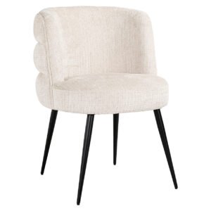 S4745 FR BEIGE CHENILLE - Stoel Stella beige chenille fire retardant (Niagara 902 beige Chenille)