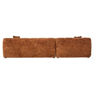S5136 LOVELY CINNAMON - Sofa Cube 3-zits + lounge links (Be Lovely 603 Cinnamon)