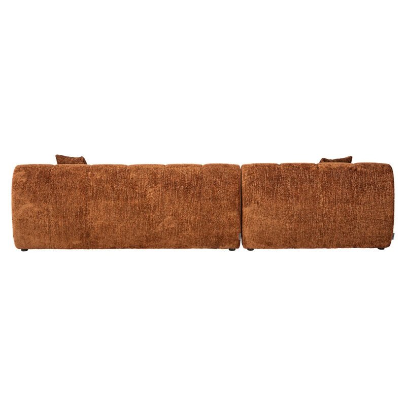S5136 LOVELY CINNAMON - Sofa Cube 3-zits + lounge links (Be Lovely 603 Cinnamon)