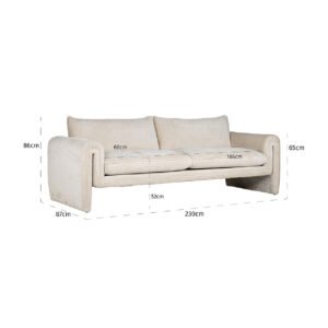 S5143 WHITE CHENILLE - Bank Sandro white chenille (Bergen 900 white chenille)
