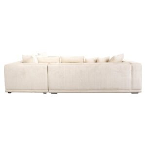 S5148 BEIGE CHENILLE - Hoekbank Lusso beige chenille (Niagara 902 beige Chenille)
