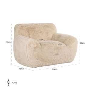 S5155 SAND YAKETY - Fauteuil Comfy sand yakety (Yakety Yak Sand)
