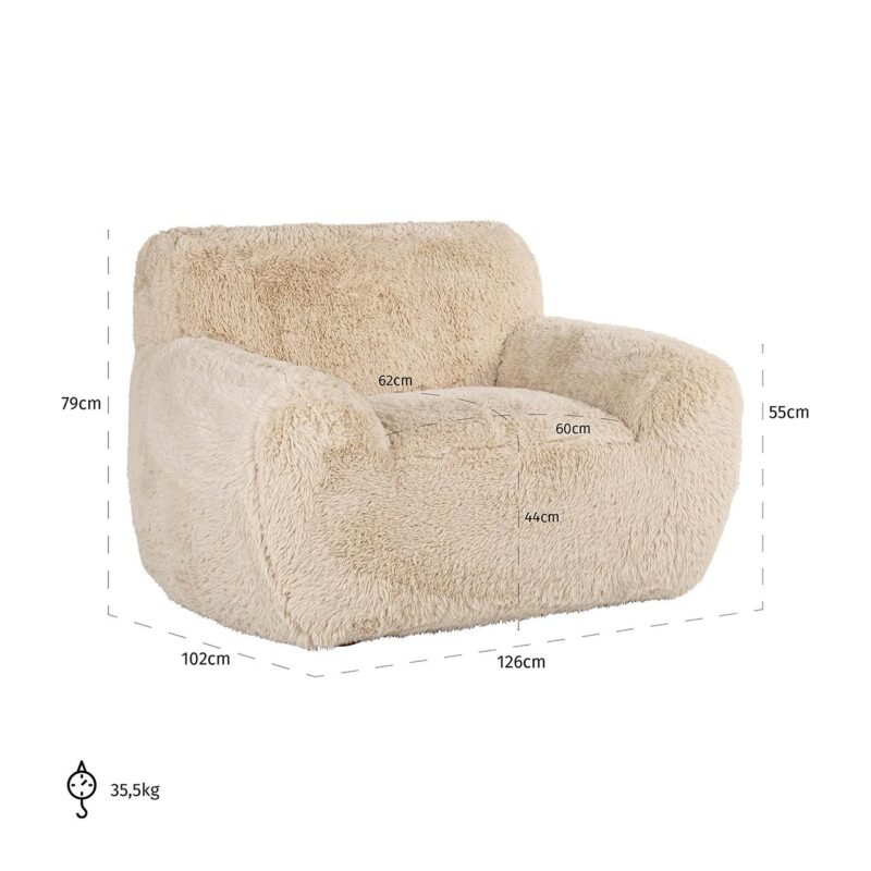 S5155 SAND YAKETY - Fauteuil Comfy sand yakety (Yakety Yak Sand)