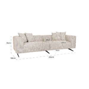 S5170 TRENDY NATURE - Bank Hoxton 3-zits (Be Trendy 01 Nature)