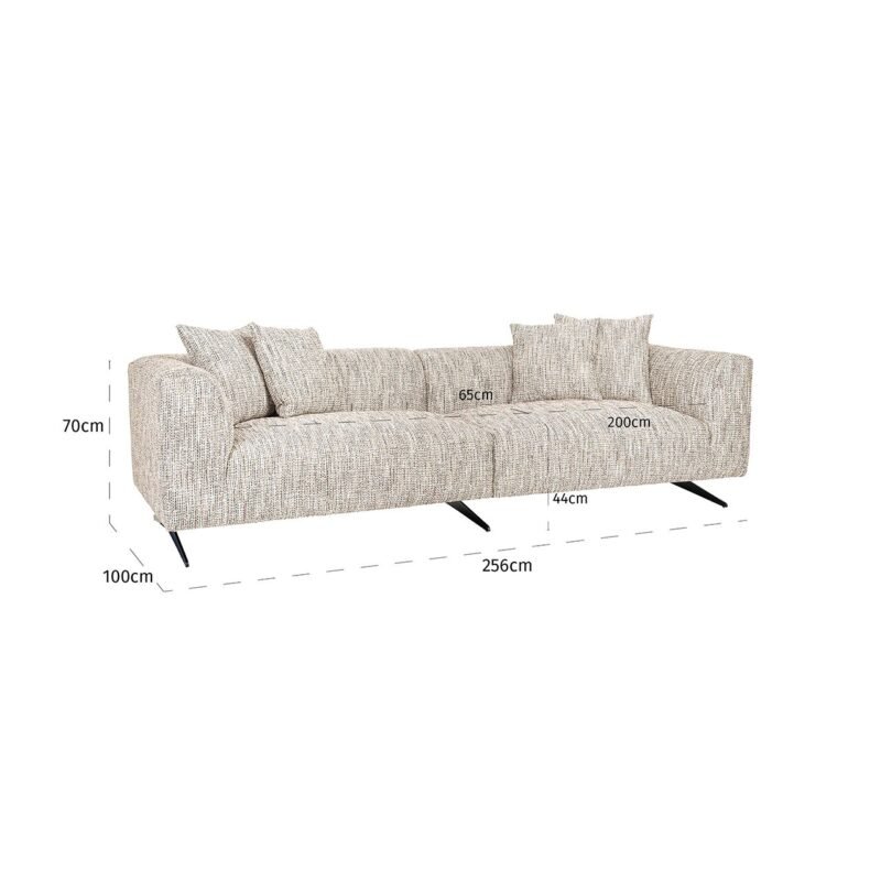 S5170 TRENDY NATURE - Bank Hoxton 3-zits (Be Trendy 01 Nature)