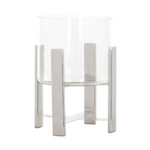 -WL-0108 - Windlicht Tiko zilver (Silver)