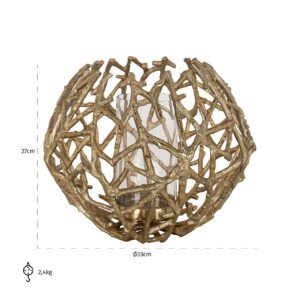 -WL-0131 - Windlicht Jaimy (Gold)