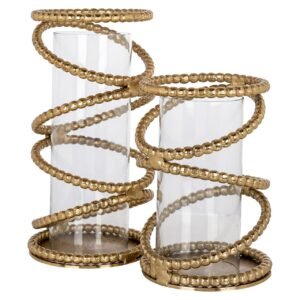 -WL-0137 - Windlicht Jaden groot (Brushed Gold)