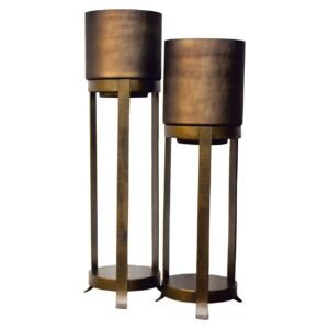 -WL-0152 - Windlicht Mione groot (Bronze)