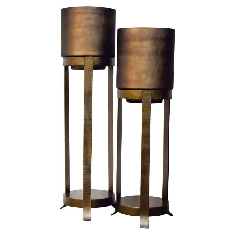 -WL-0152 - Windlicht Mione groot (Bronze)